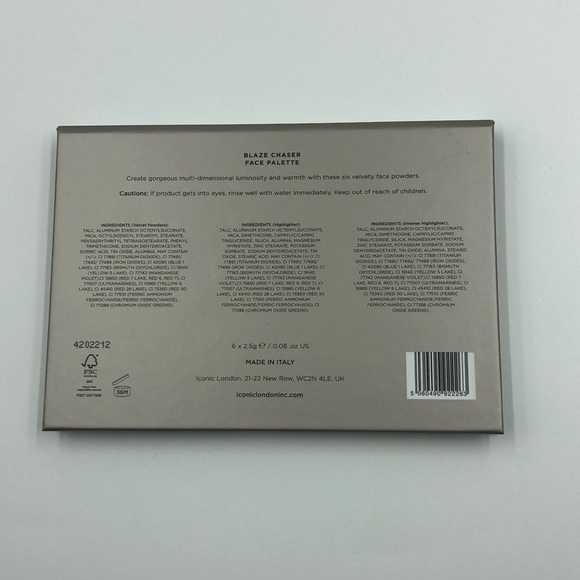 Iconic London Blaze Chaser Face Palette (NWT) - Picture 3 of 3